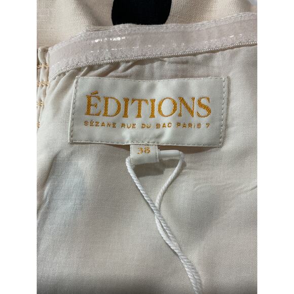 Sézane 'Adriel' Beige Linen Blouse Size 6 NWT - Picture 4 of 7